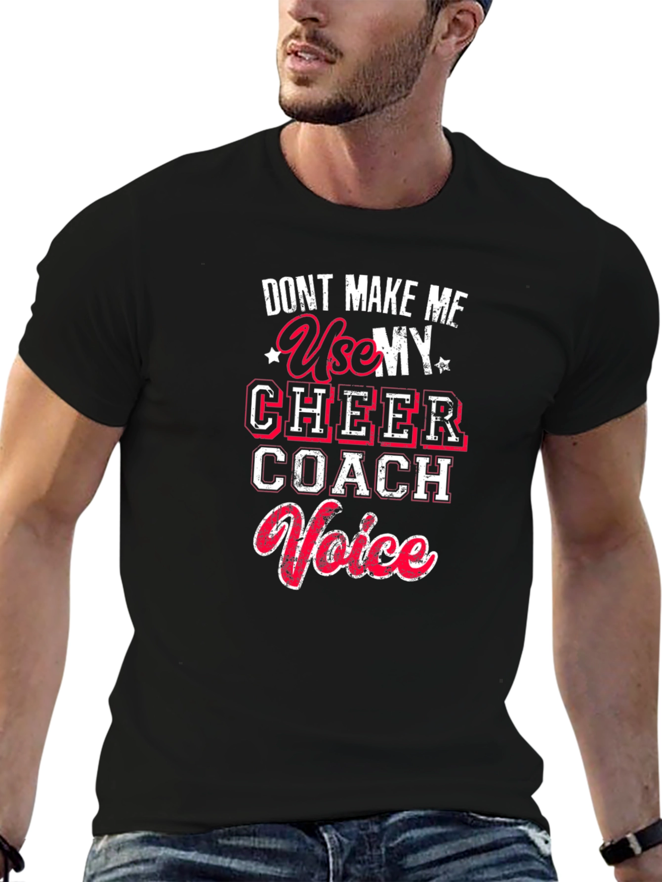 Cheer Coach Voice Graphic T-Shirt