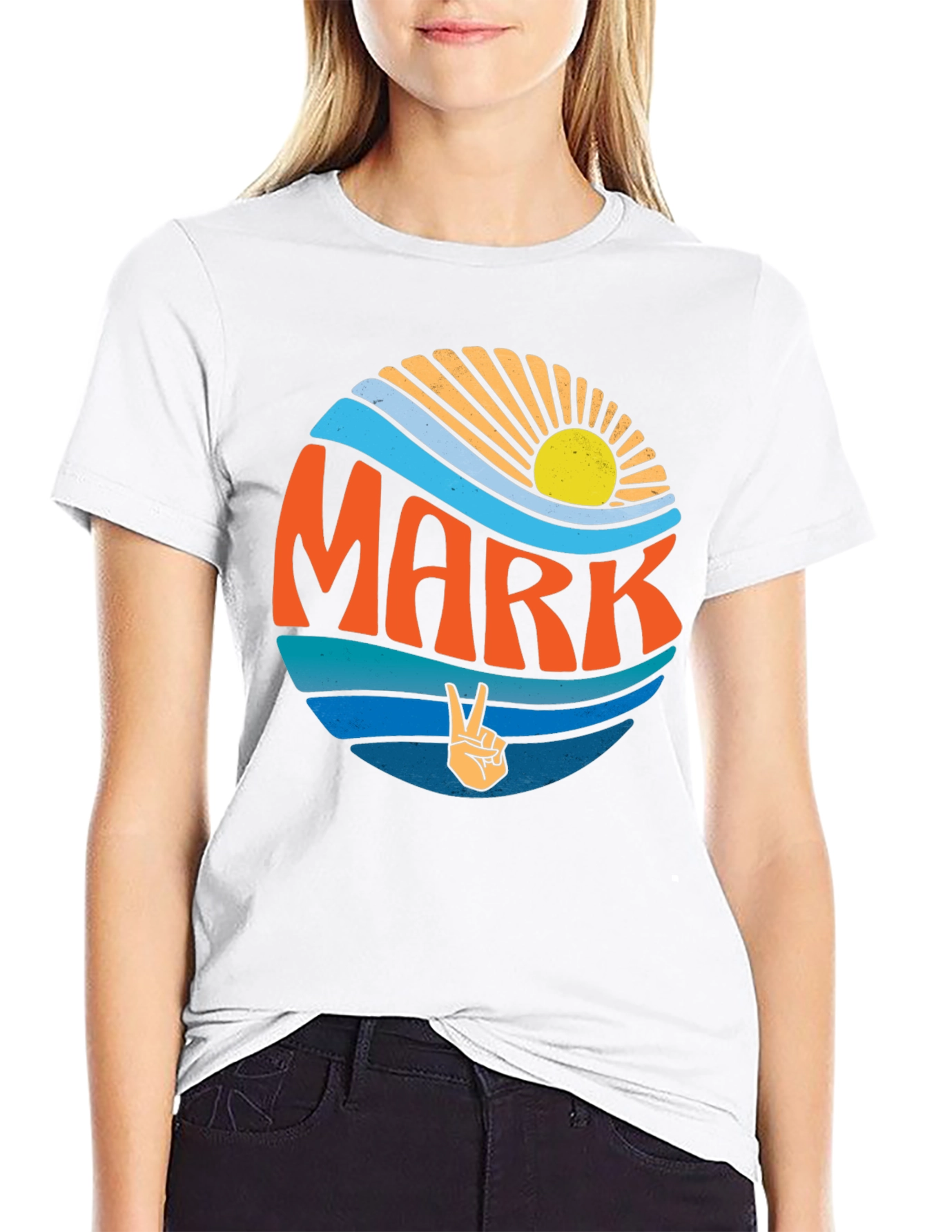 Retro MARK Graphic Tee - Peace & Sunshine