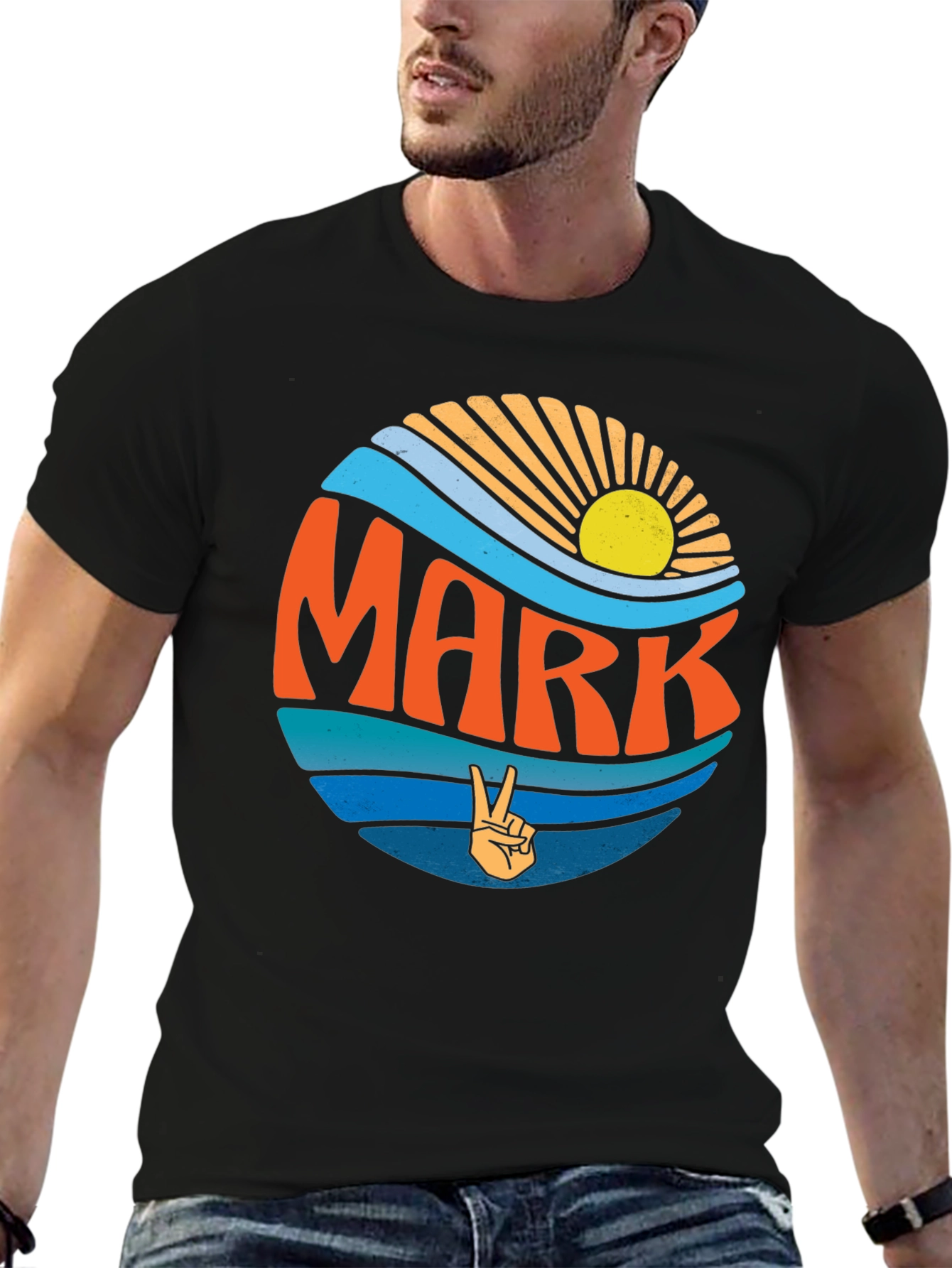 Retro MARK Graphic Tee - Peace & Sunshine