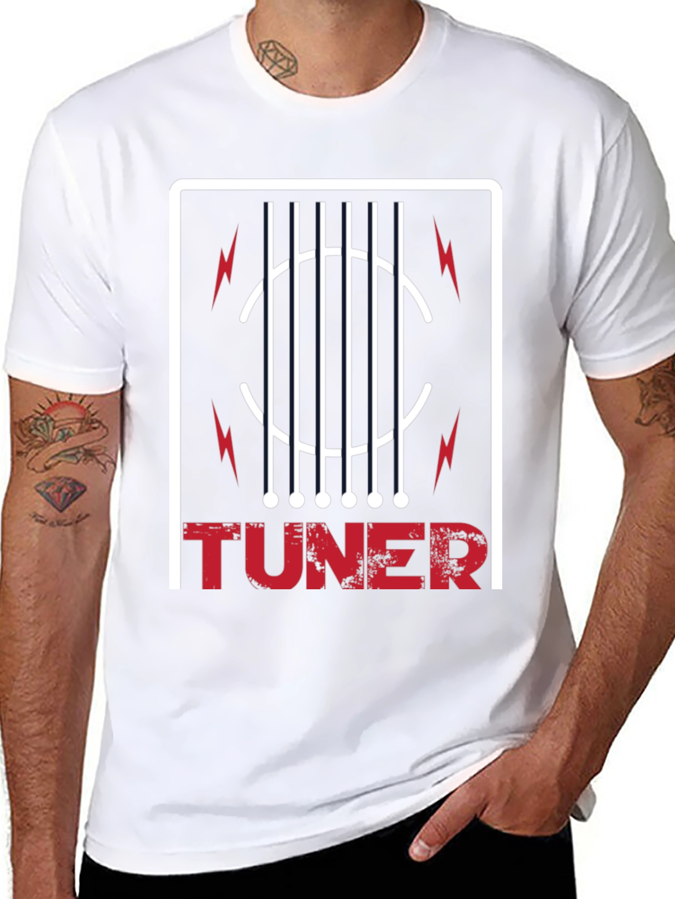 Guitar Tuner Graphic Tee - Musician T-Shirt