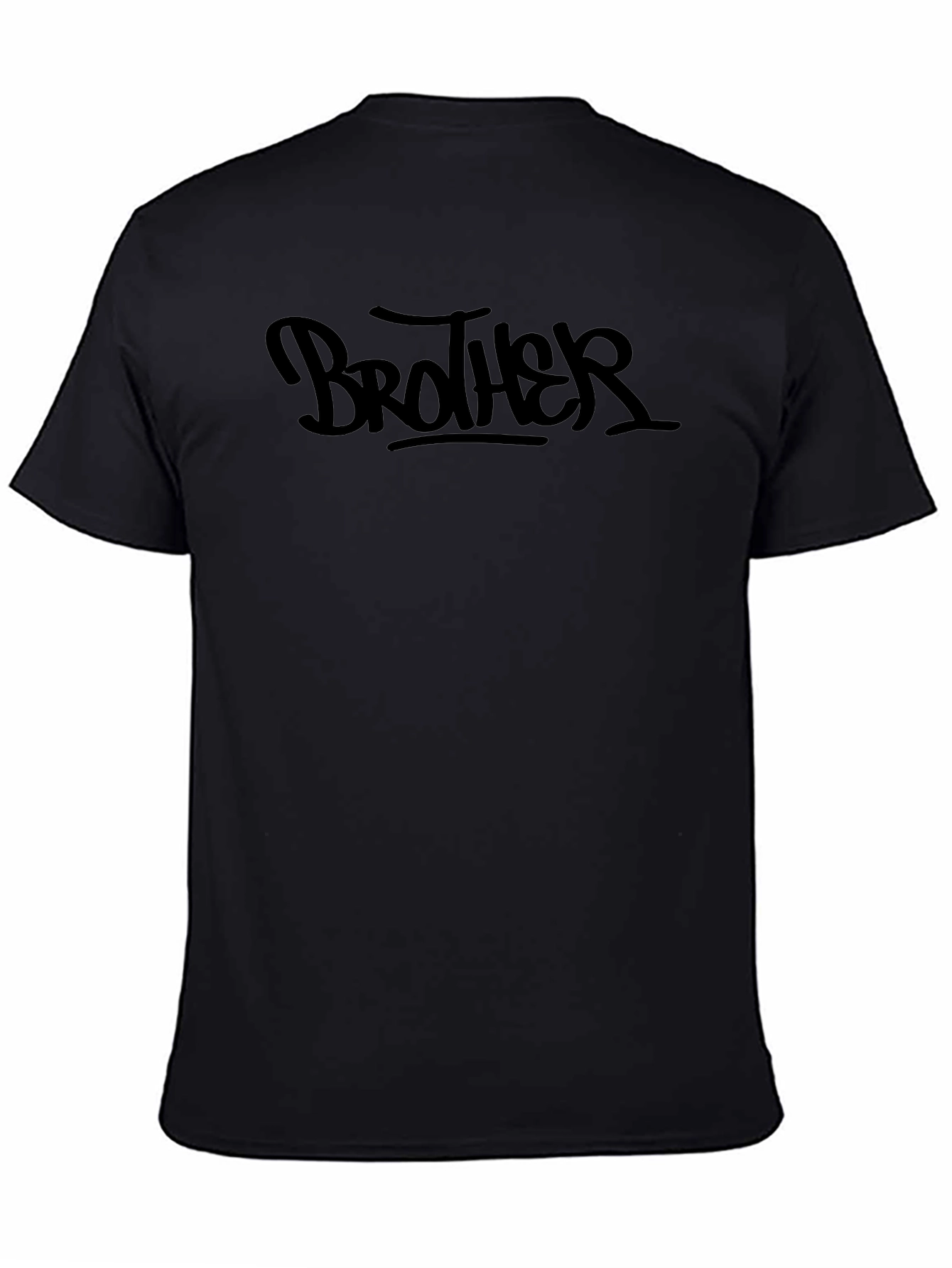 Brother Graphic T-Shirt - Trendy Black Tee