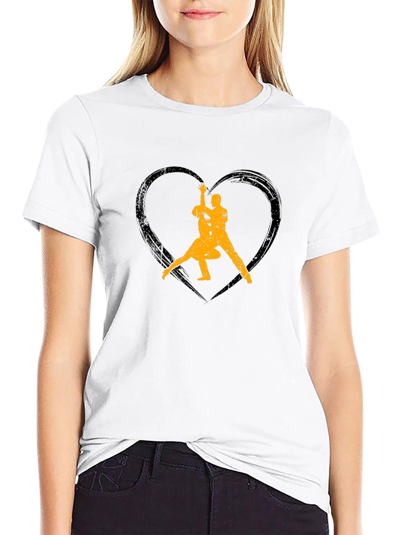 Tango Heart Graphic Tee - Black