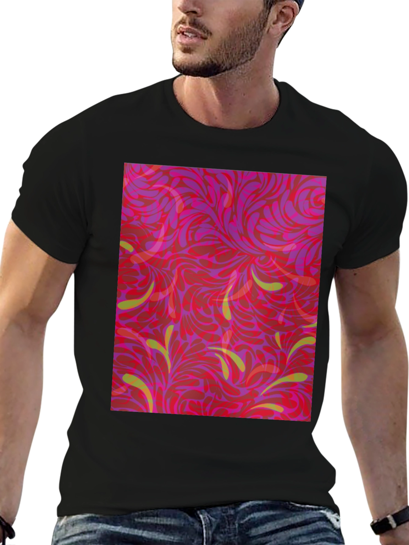 Abstract Floral T-Shirt