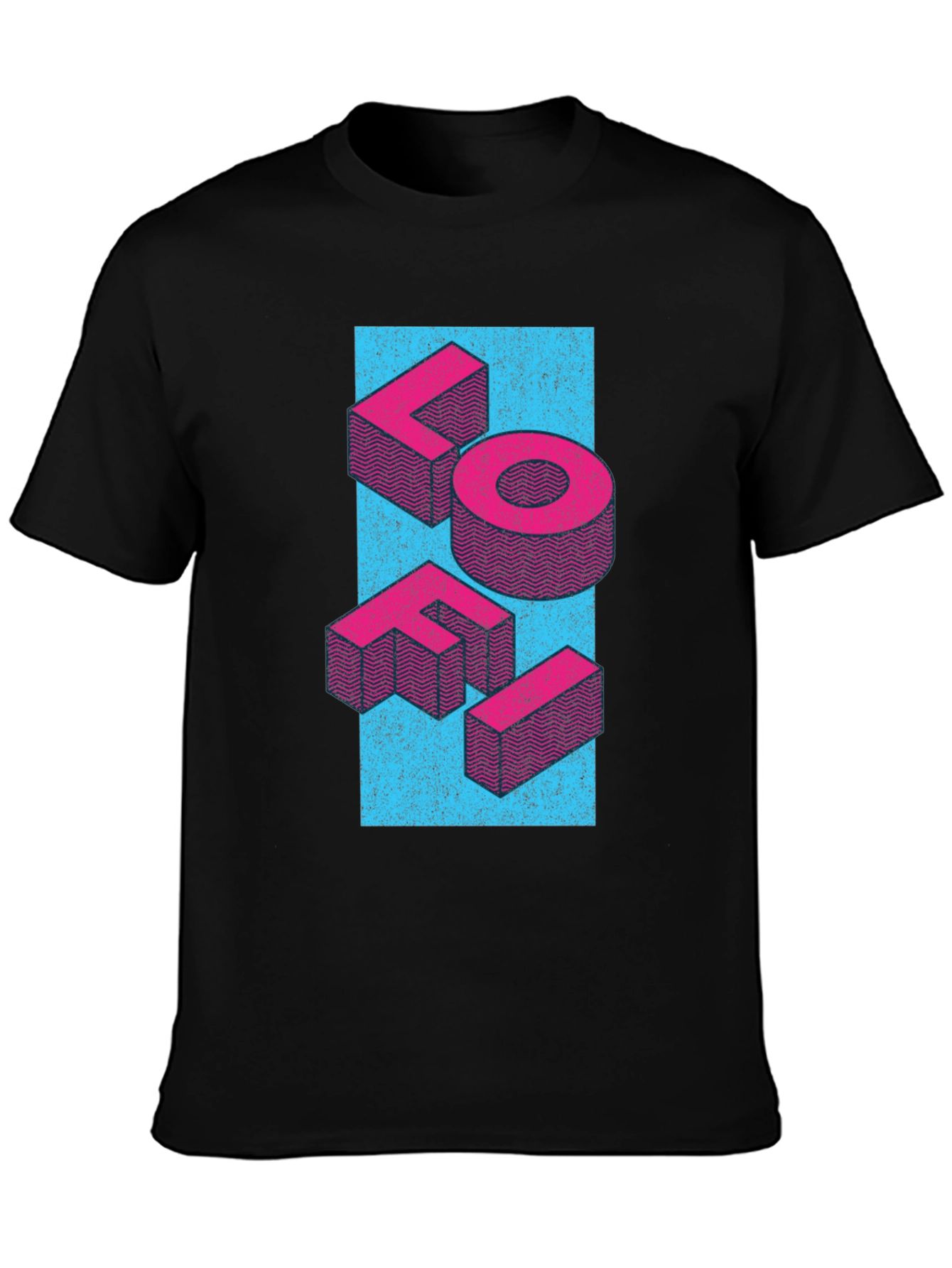 LOFI Graphic Tee - Retro 3D Design