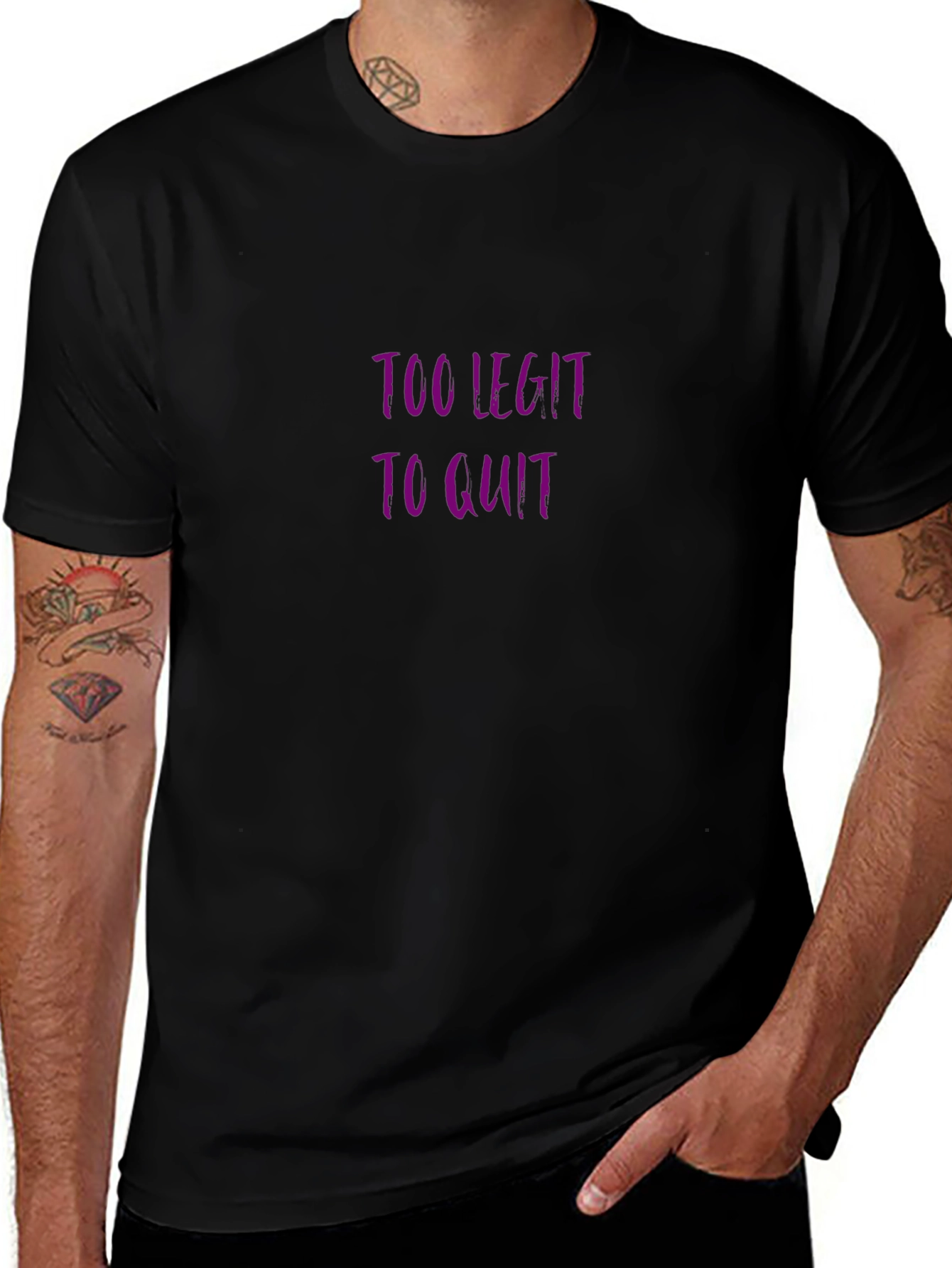 Too Legit To Quit Black T-Shirt