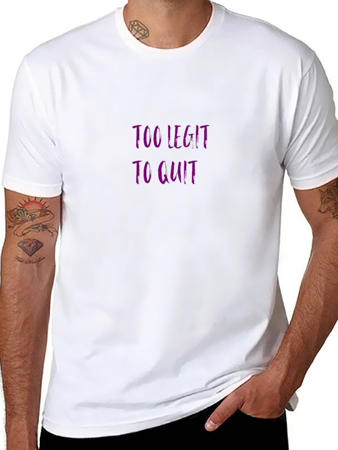 Too Legit To Quit Black T-Shirt