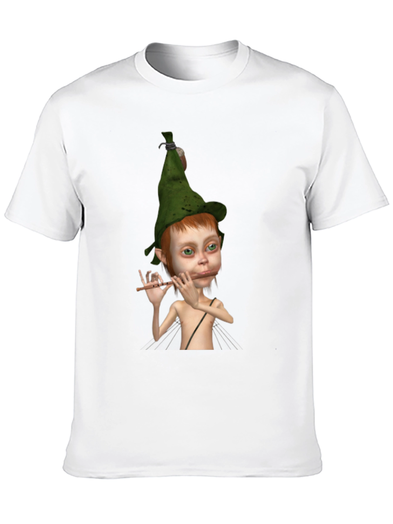 Elf Flute Player Graphic Tee