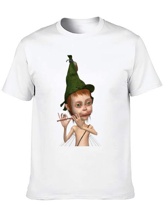 Elf Flute Player Graphic Tee