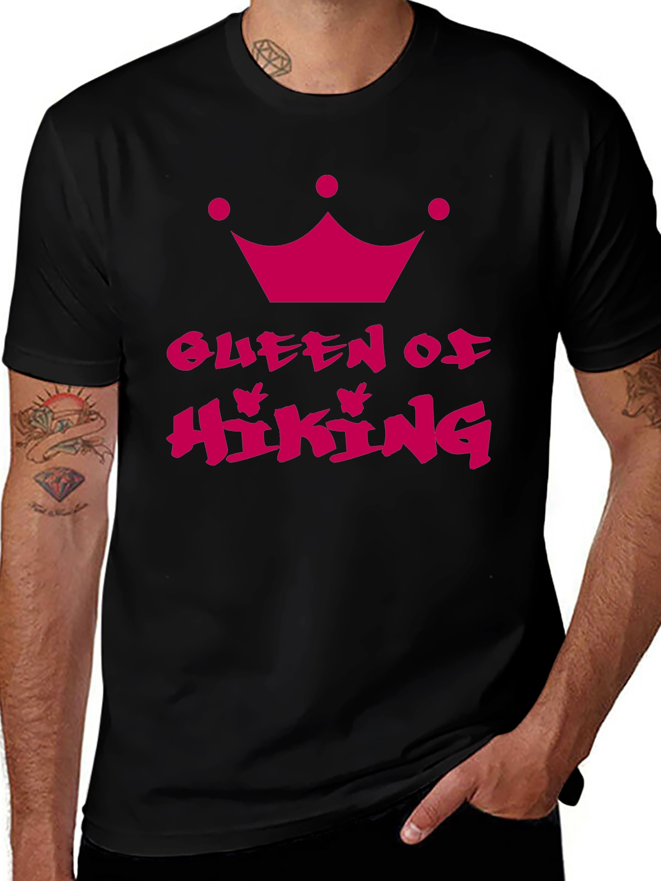Queen of Hiking Black T-Shirt