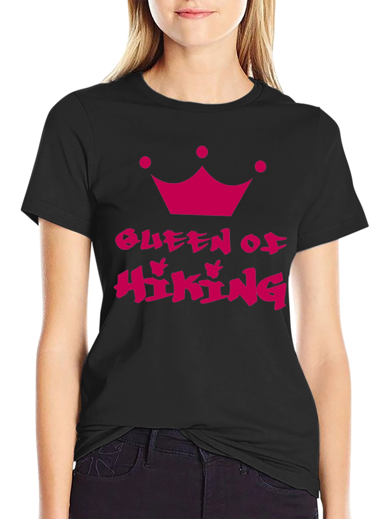 Queen of Hiking Black T-Shirt