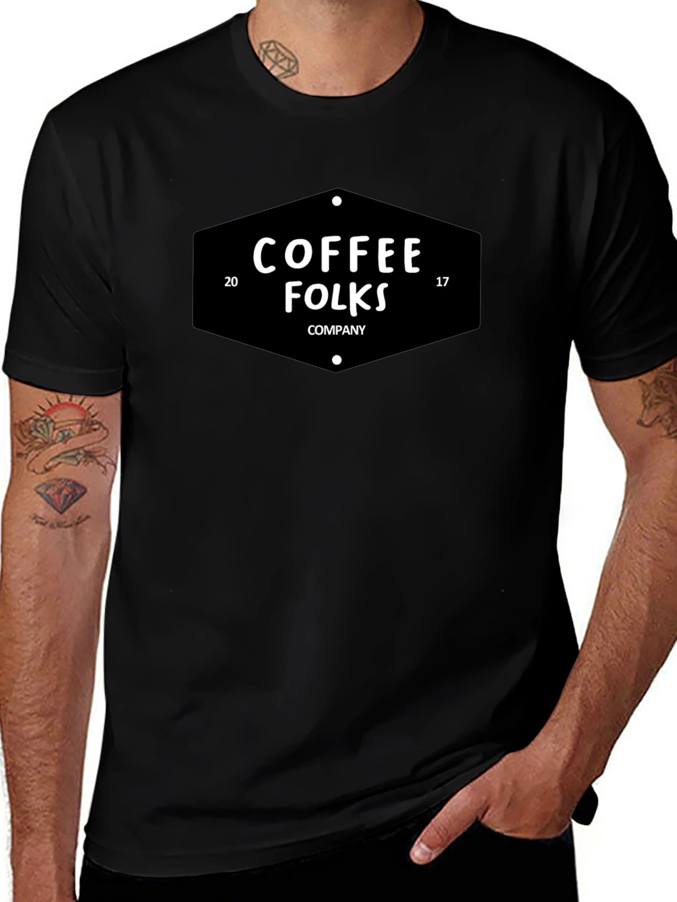 Coffee Folks Company T-Shirt - Black