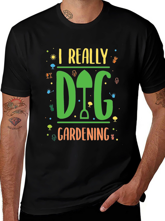I Really Dig Gardening Black T-Shirt
