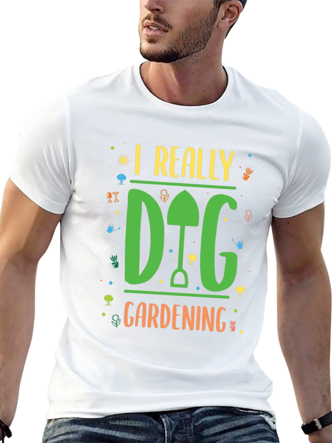 I Really Dig Gardening Black T-Shirt