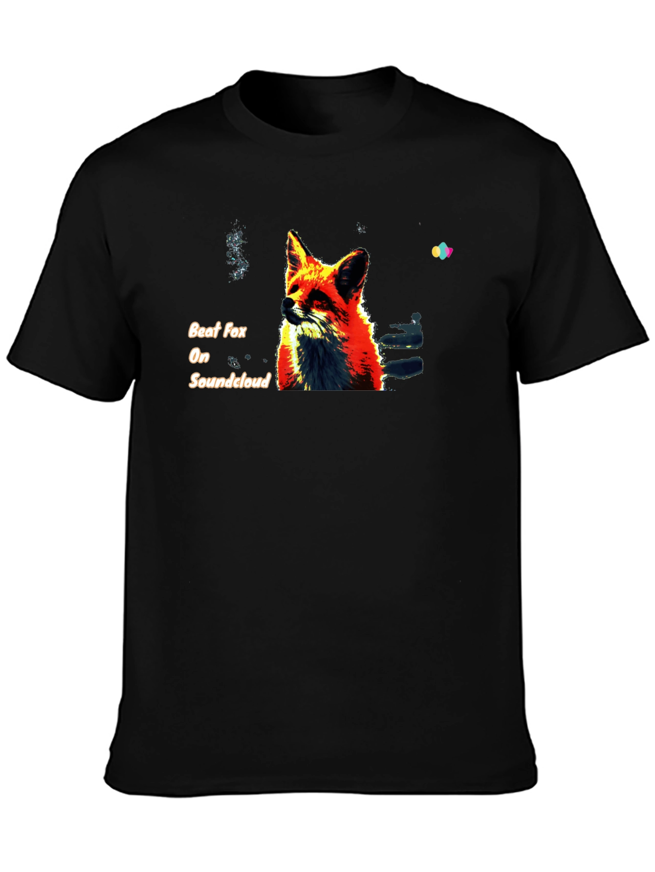 Beat Fox on Soundcloud Black T-Shirt