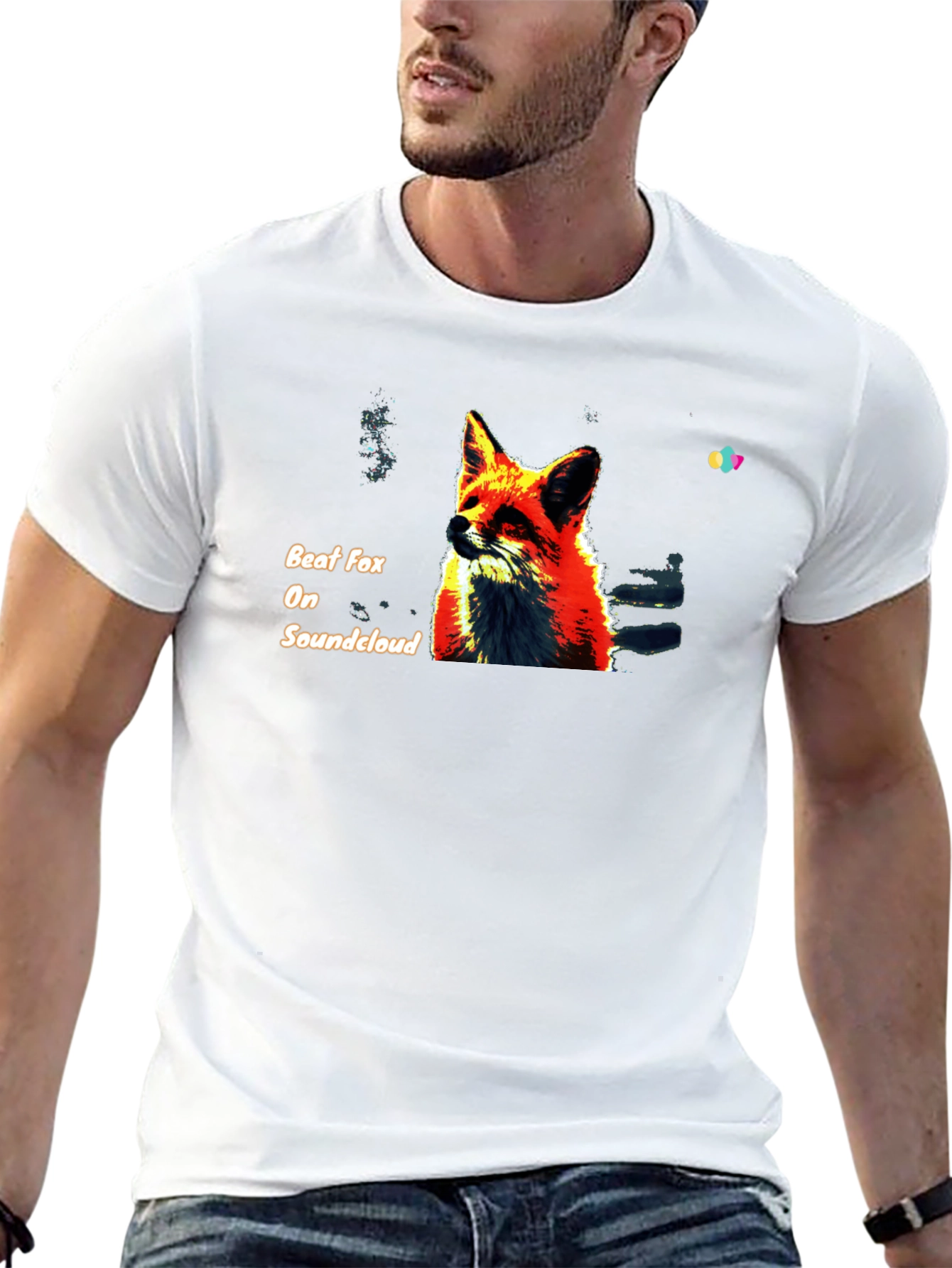 Beat Fox on Soundcloud Black T-Shirt