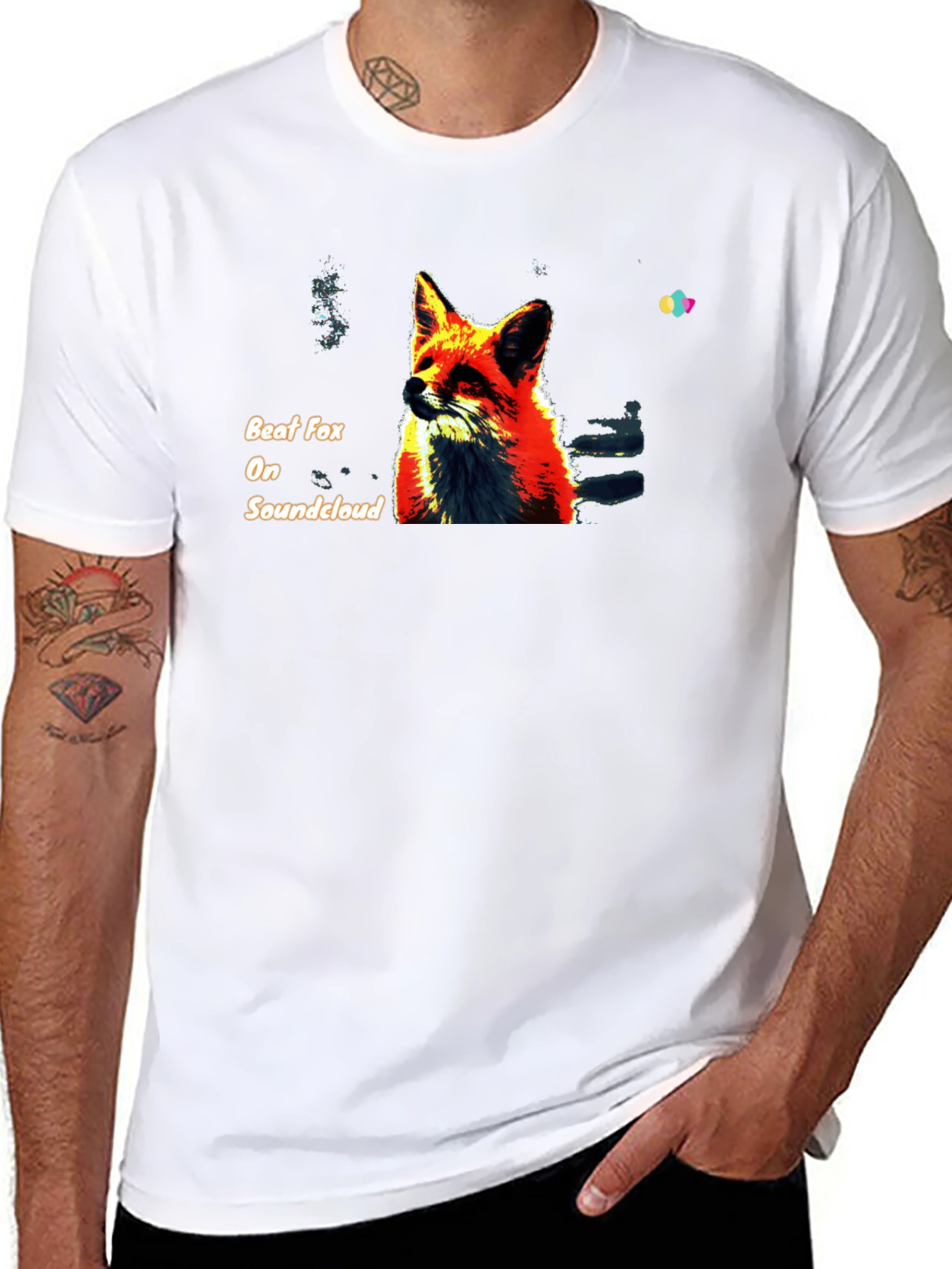 Beat Fox on Soundcloud Black T-Shirt