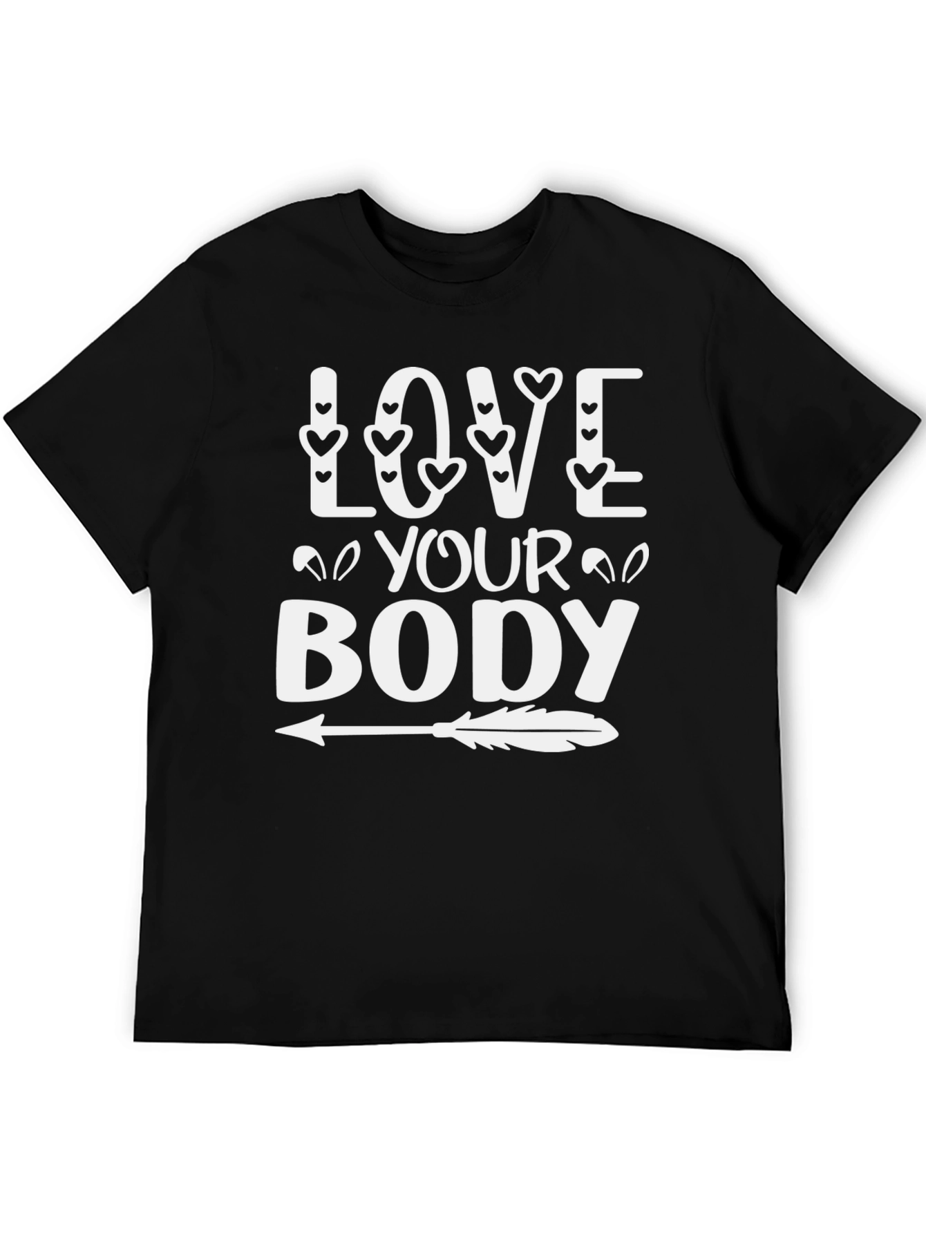 Love Your Body Graphic Tee - Arrow Design