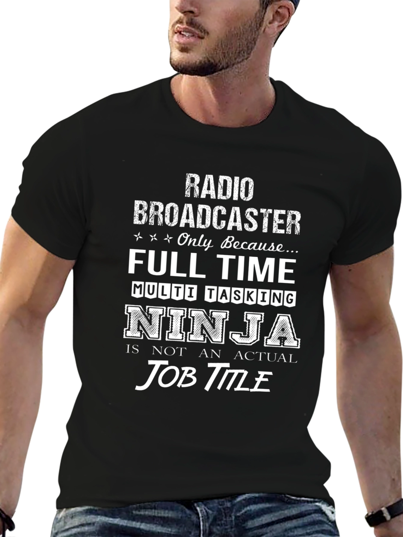 Radio Broadcaster T-Shirt - Multi-Tasking Ninja