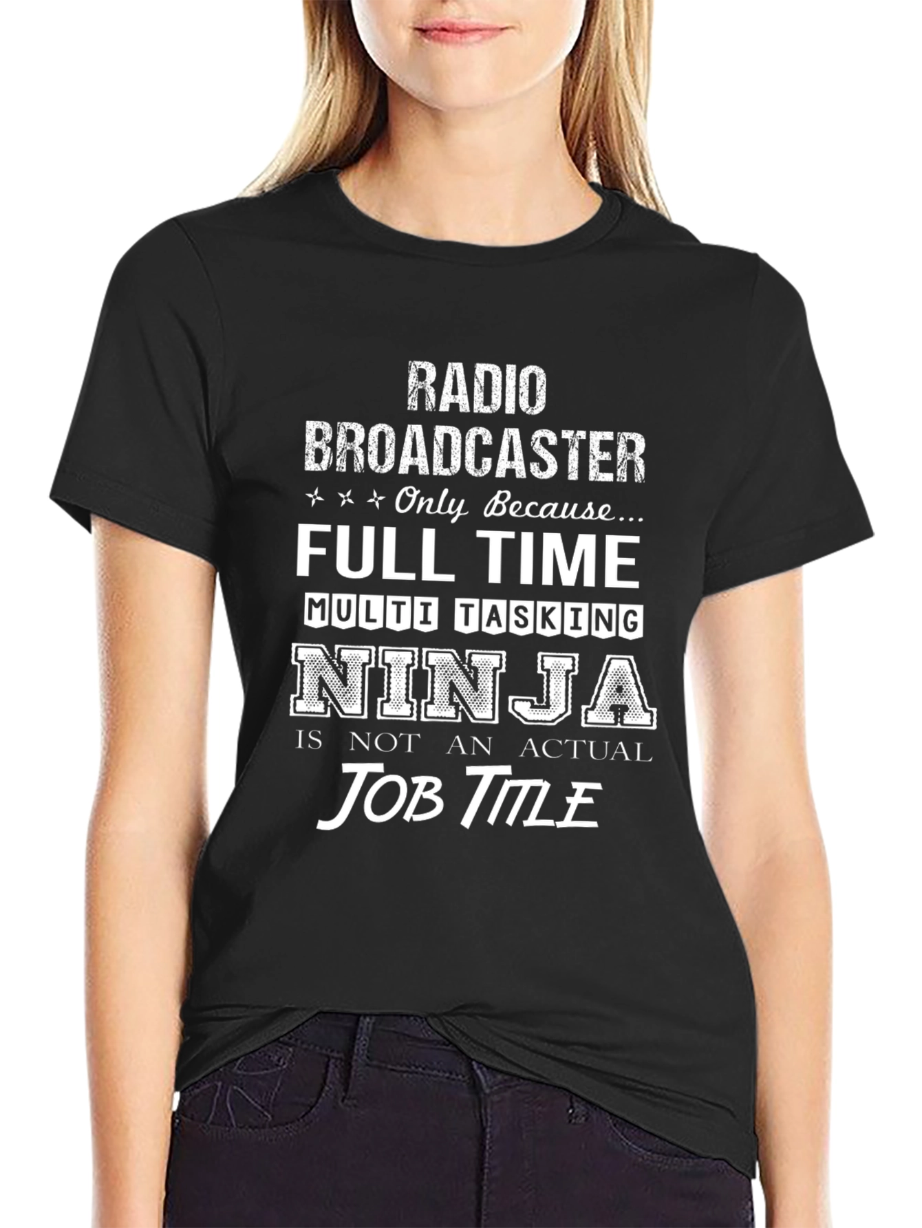 Radio Broadcaster T-Shirt - Multi-Tasking Ninja