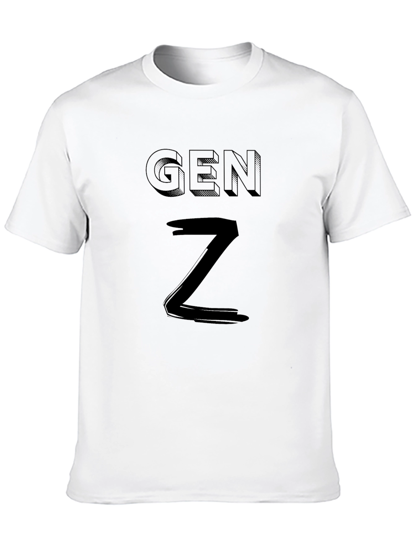Gen Z Black Graphic Tee - Millennial Humor