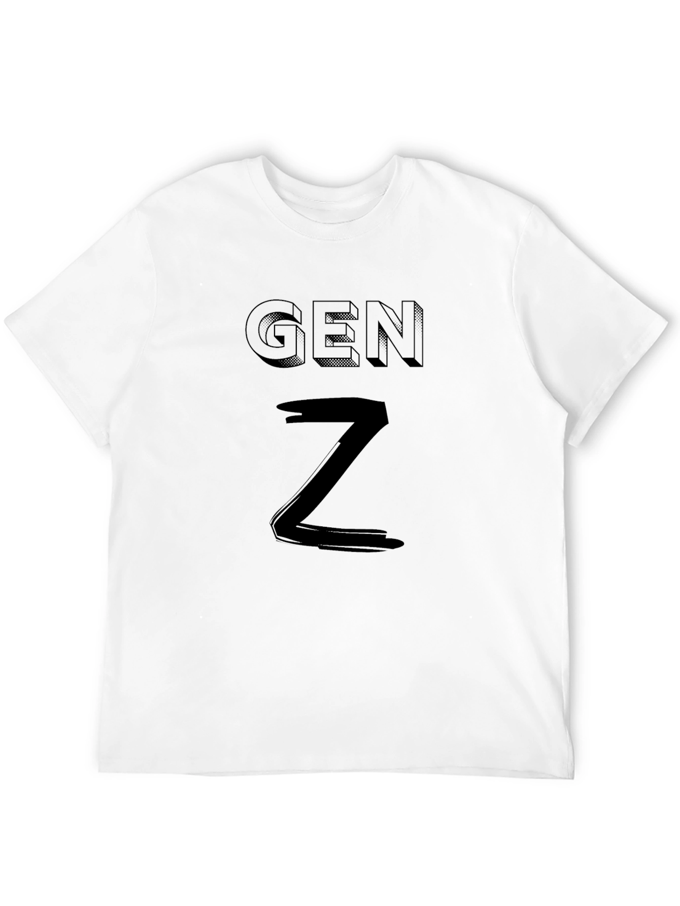 Gen Z Black Graphic Tee - Millennial Humor