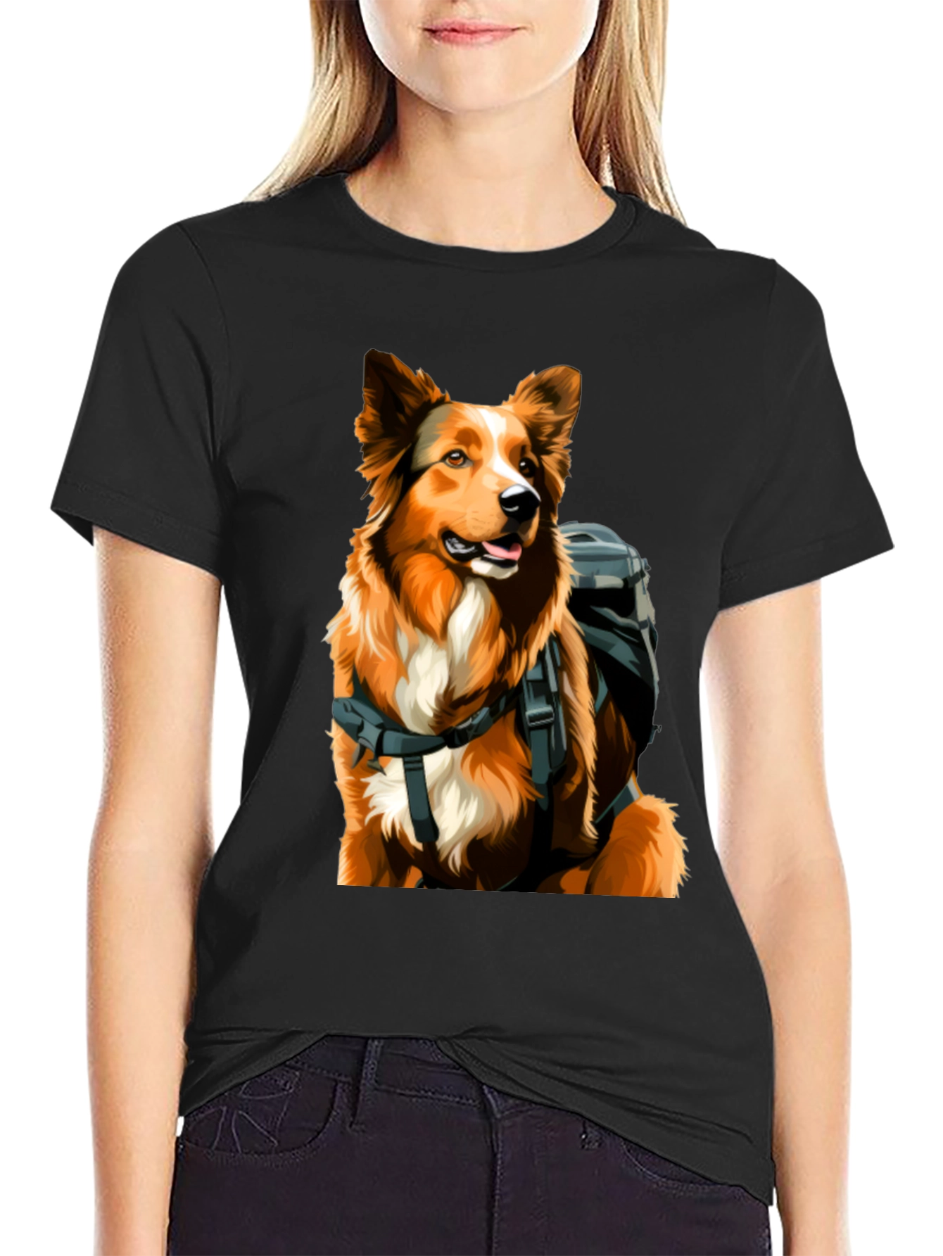 Dog Hiker Graphic Tee - Adventure Ready!