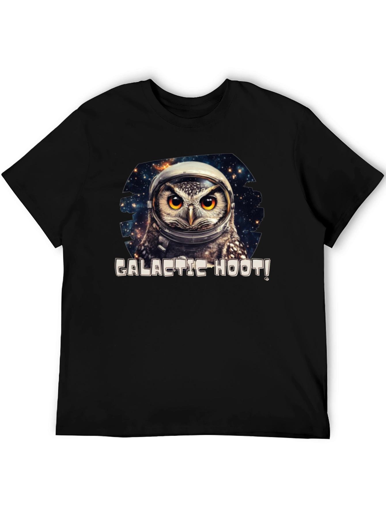 Galactic Hoot Owl T-Shirt - Space Adventure Tee