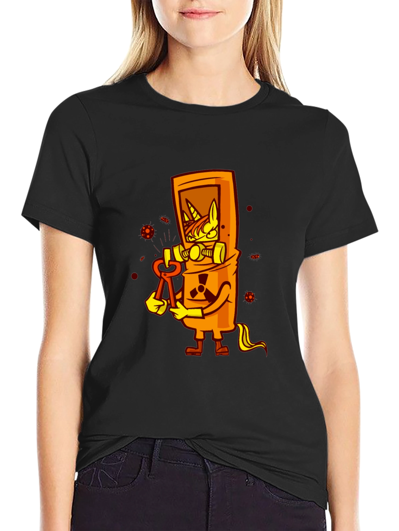 Unicorn Hazmat Barrel Graphic Tee