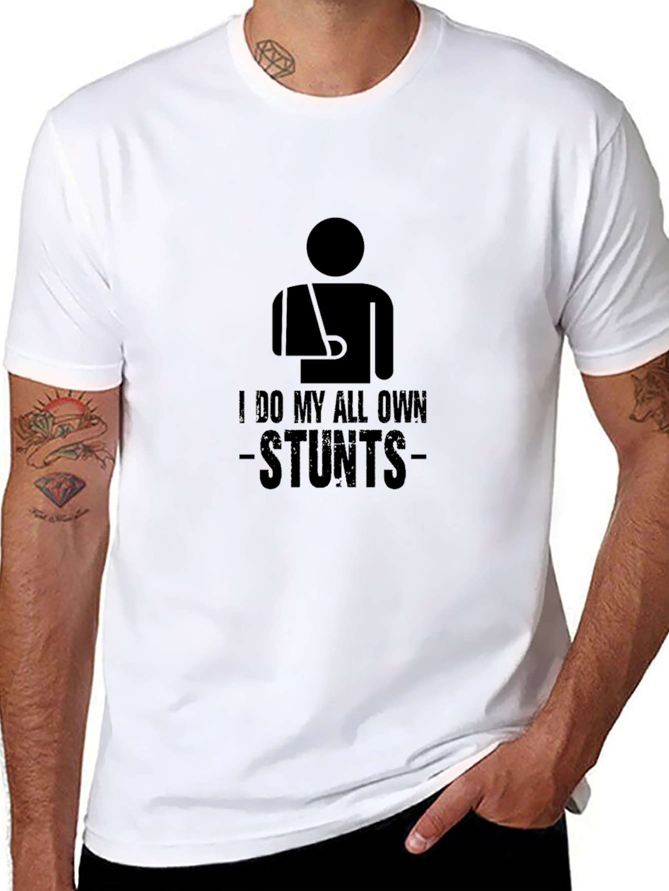 I Do My Own Stunts Graphic Tee