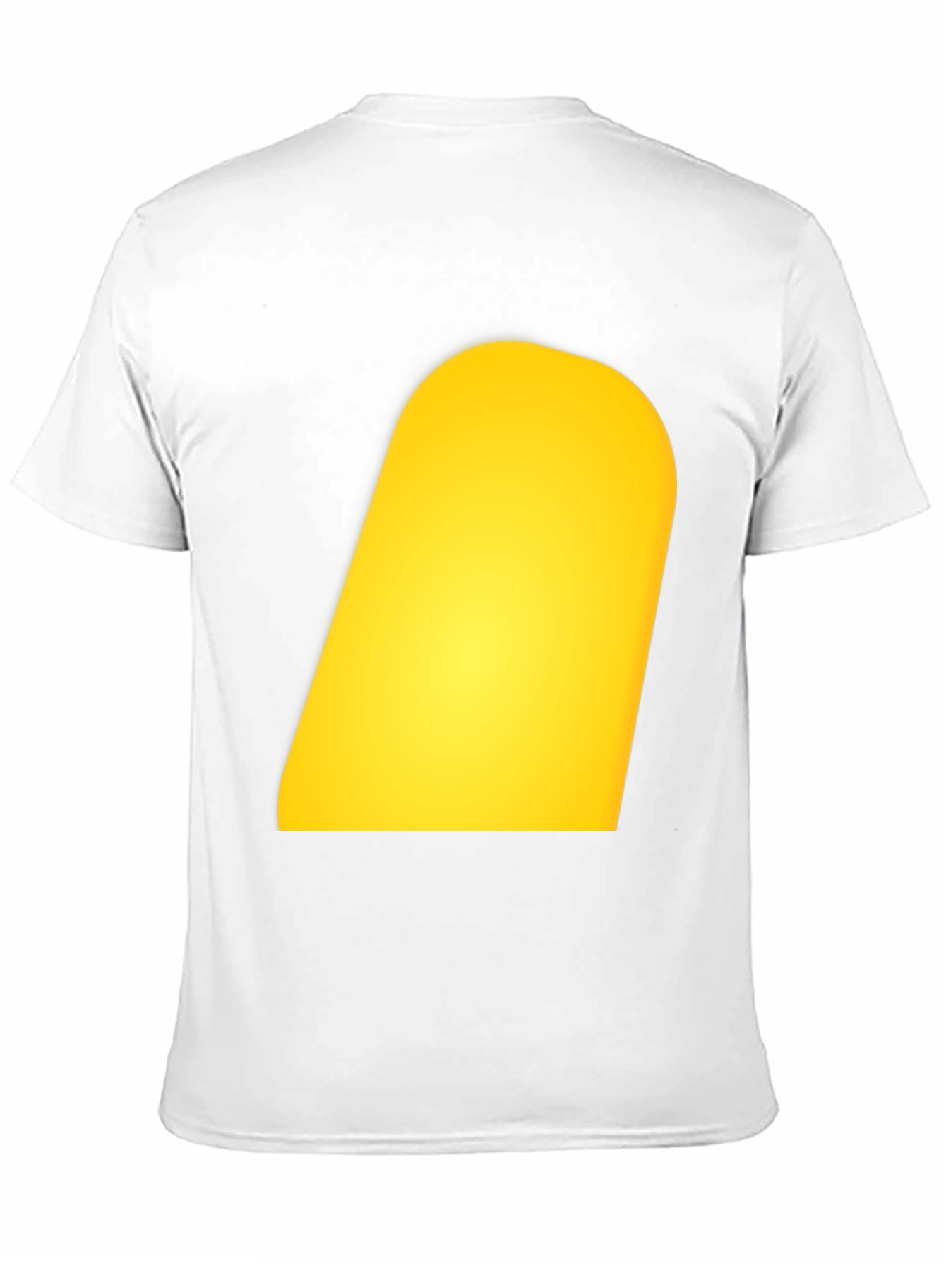 Mens Black T-Shirt with Yellow Design