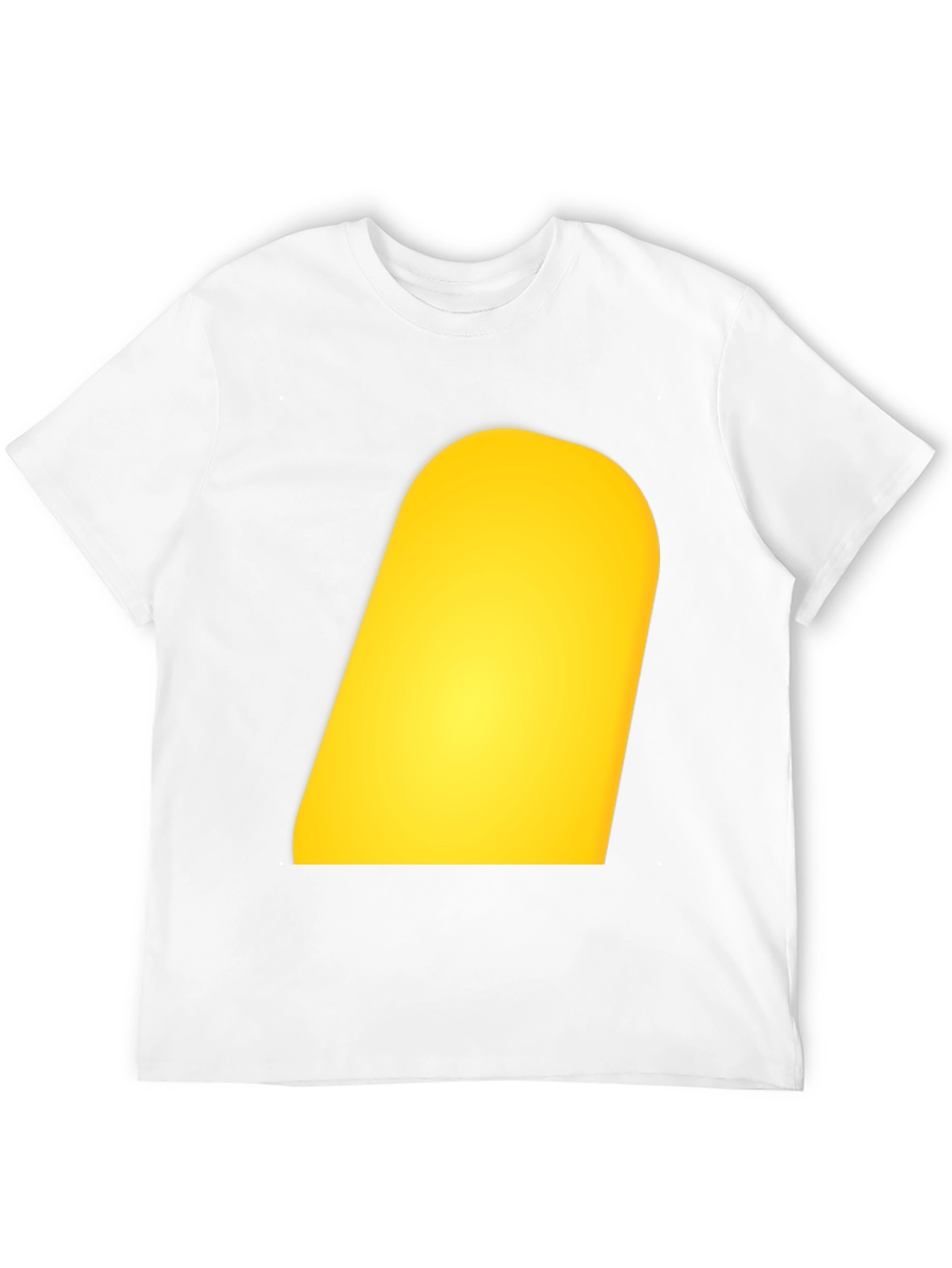 Mens Black T-Shirt with Yellow Design