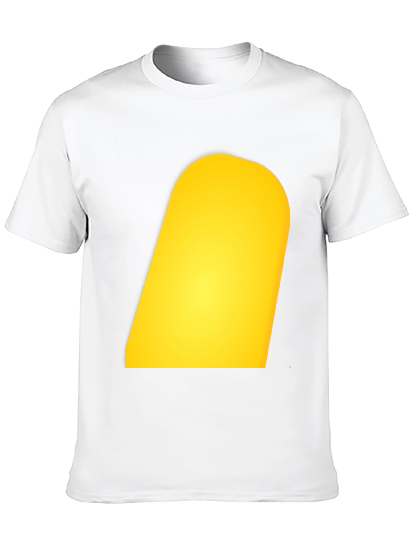 Mens Black T-Shirt with Yellow Design
