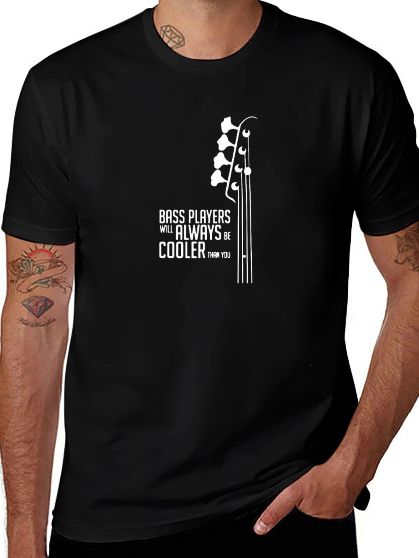 Bass Players are Cooler T-Shirt - Musician Tee
