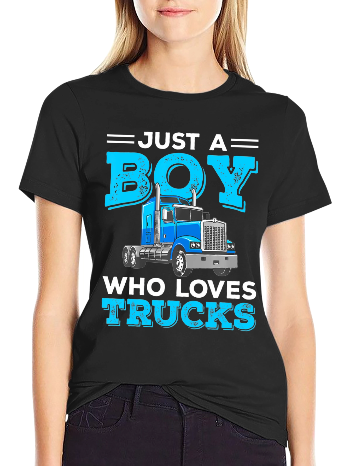 Just a Boy Who Loves Trucks T-Shirt