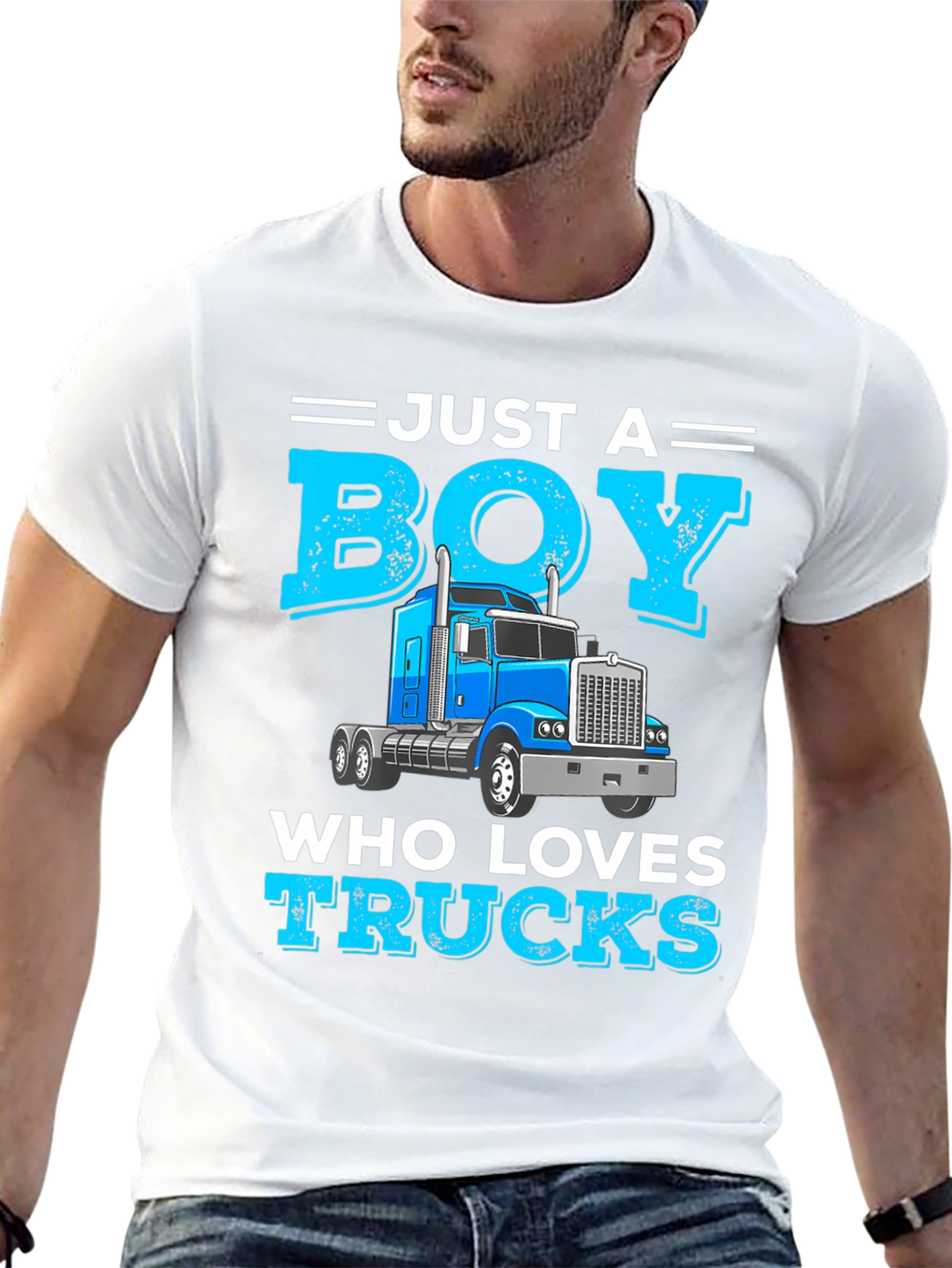 Just a Boy Who Loves Trucks T-Shirt