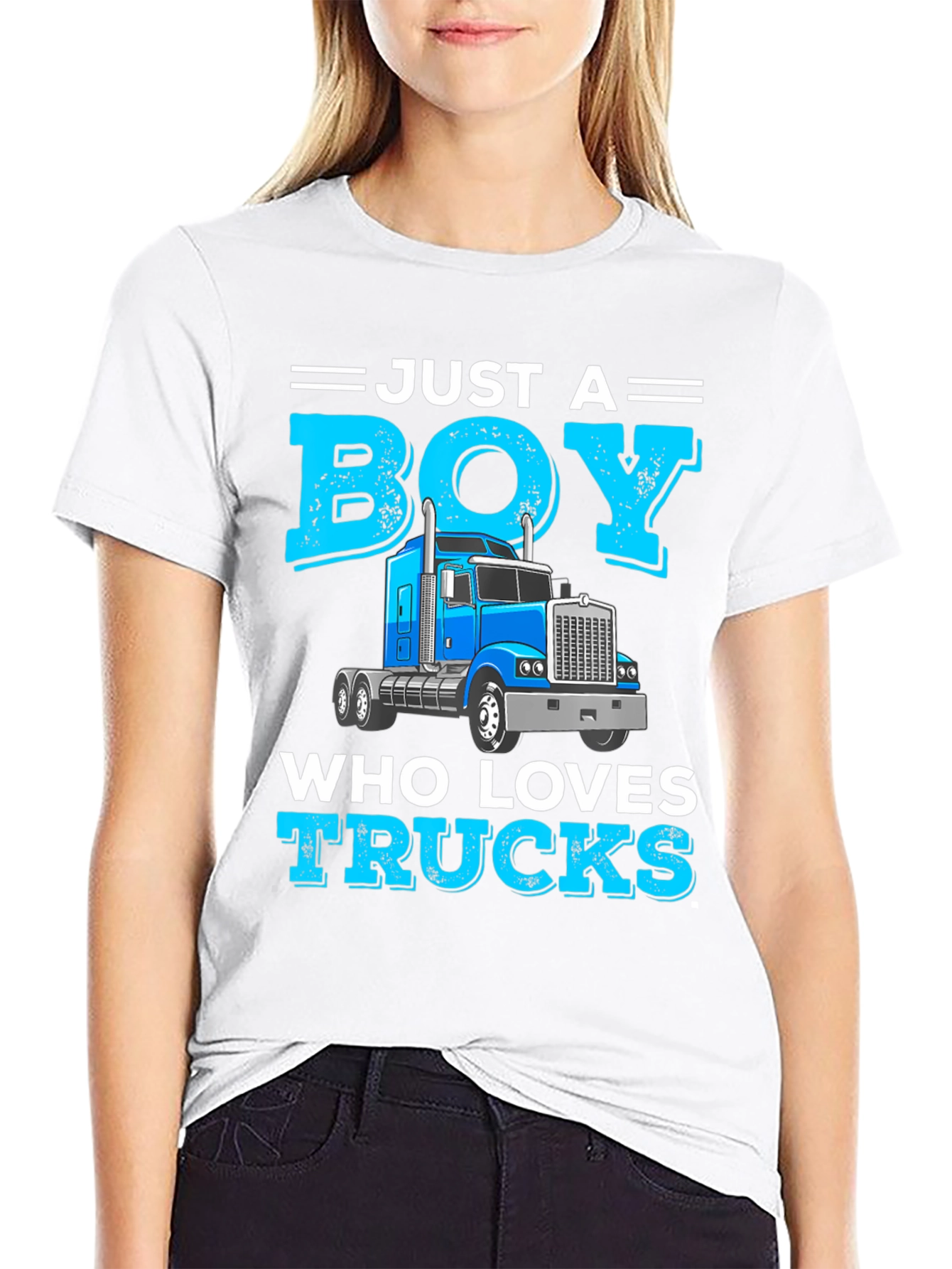 Just a Boy Who Loves Trucks T-Shirt