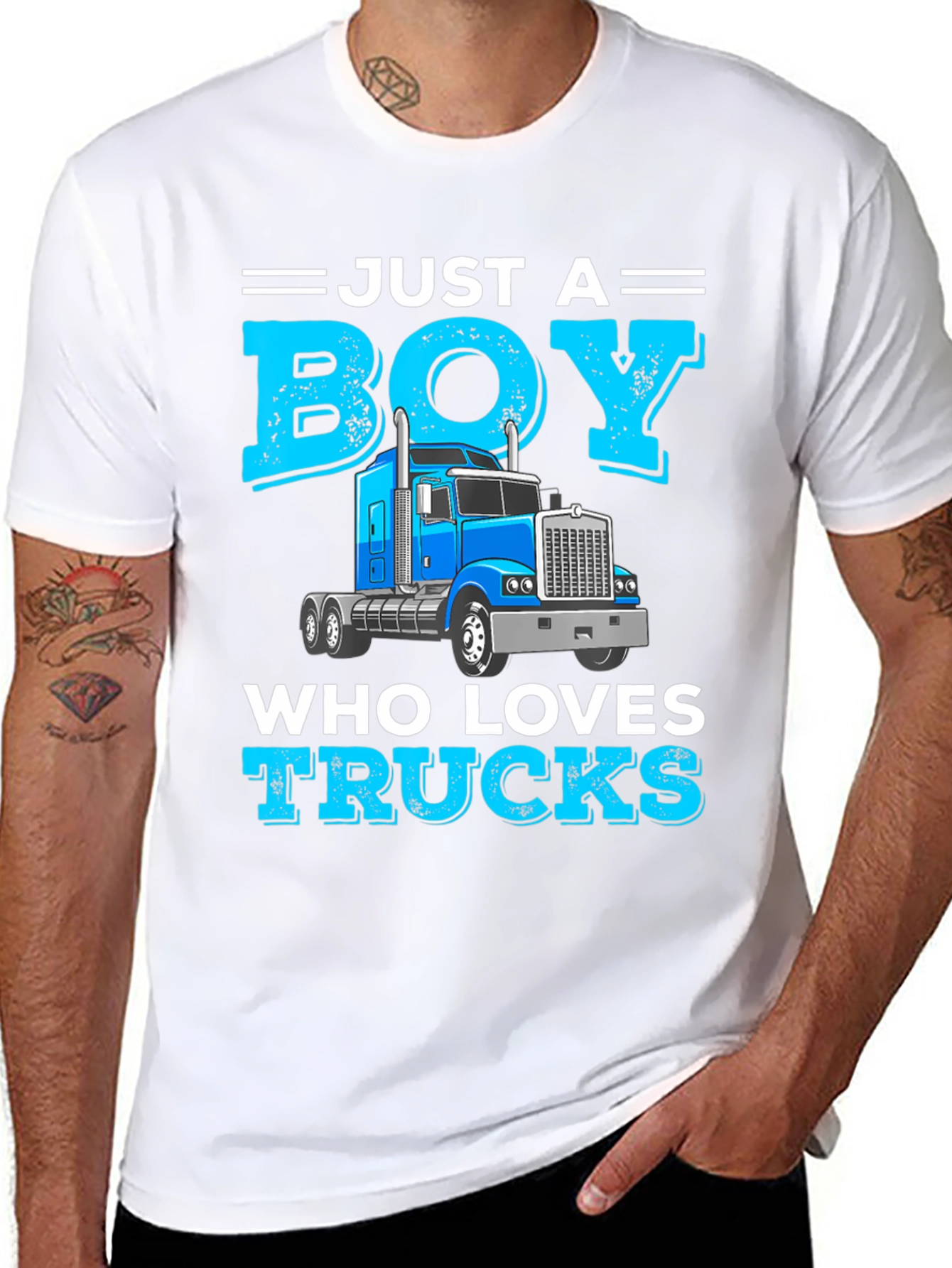 Just a Boy Who Loves Trucks T-Shirt