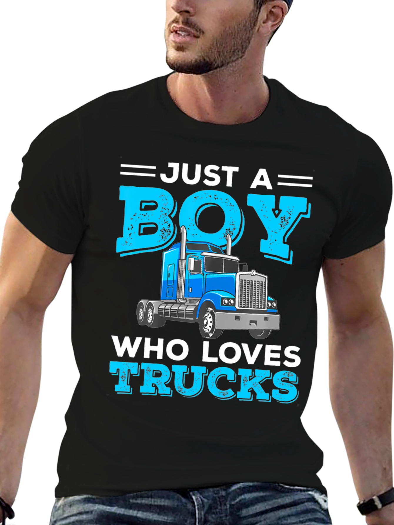 Just a Boy Who Loves Trucks T-Shirt