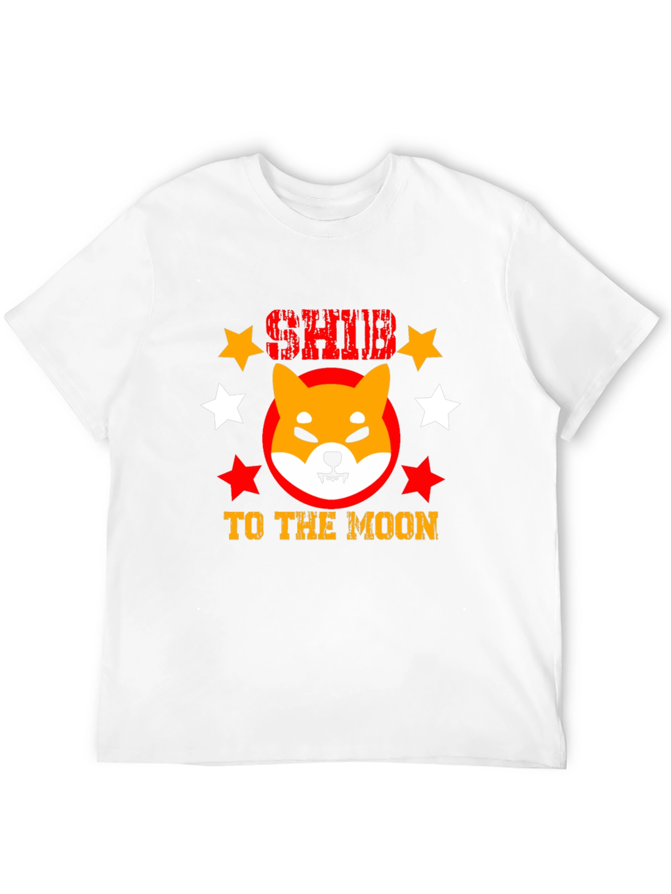 Shiba Inu To The Moon Black Graphic Tee
