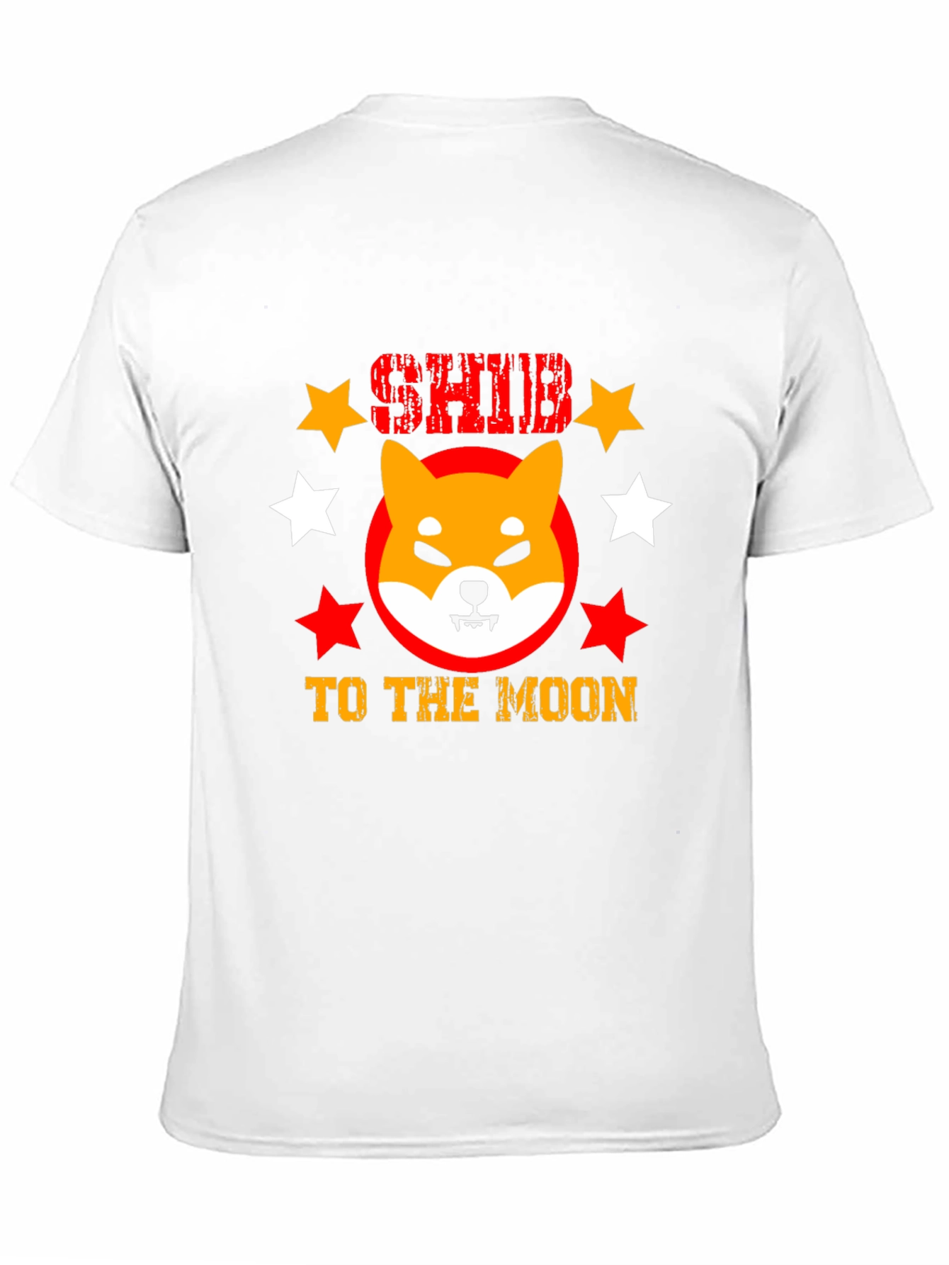 Shiba Inu To The Moon Black Graphic Tee