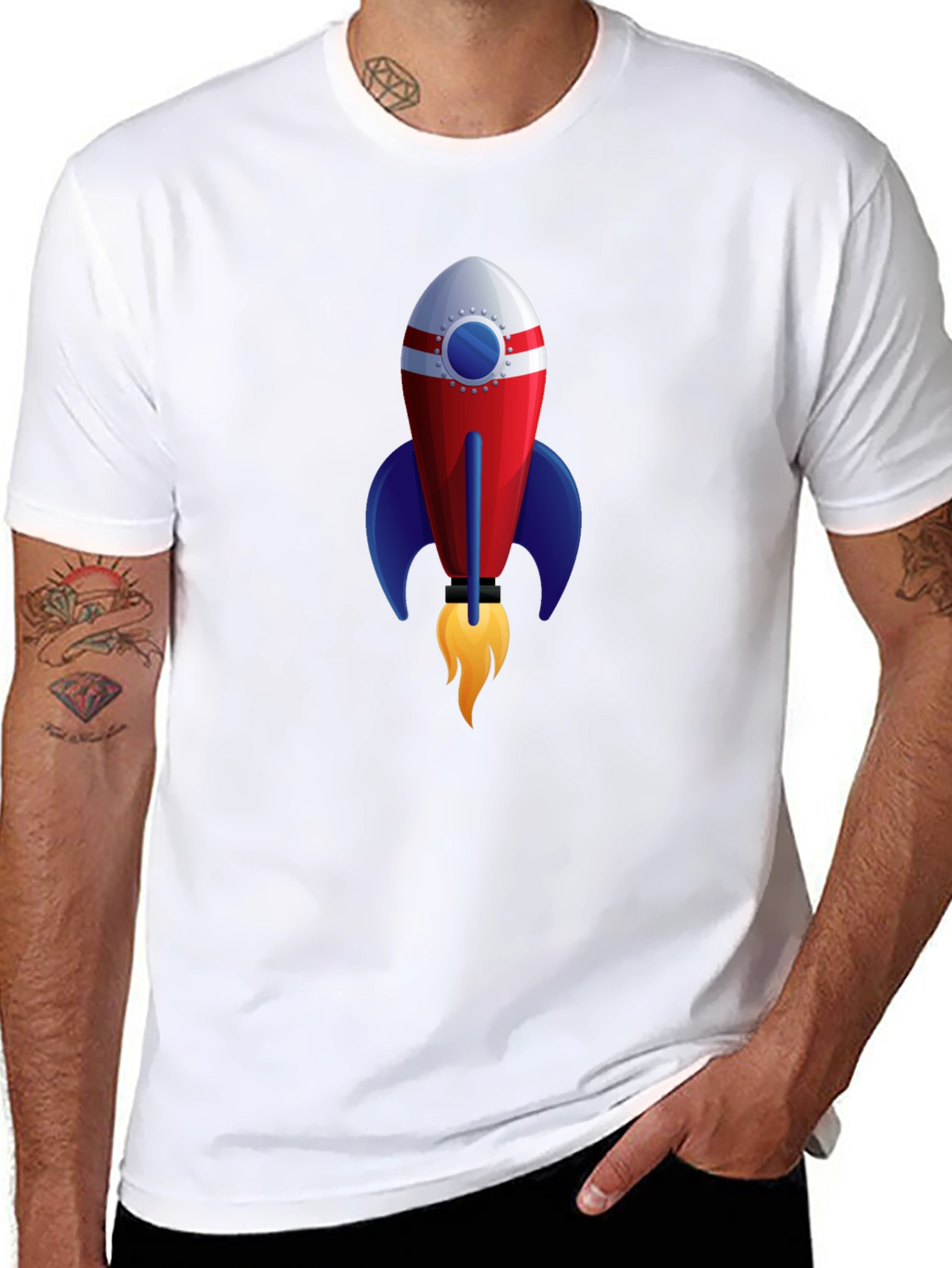 Rocket Graphic Tee - Blast Off in Style!