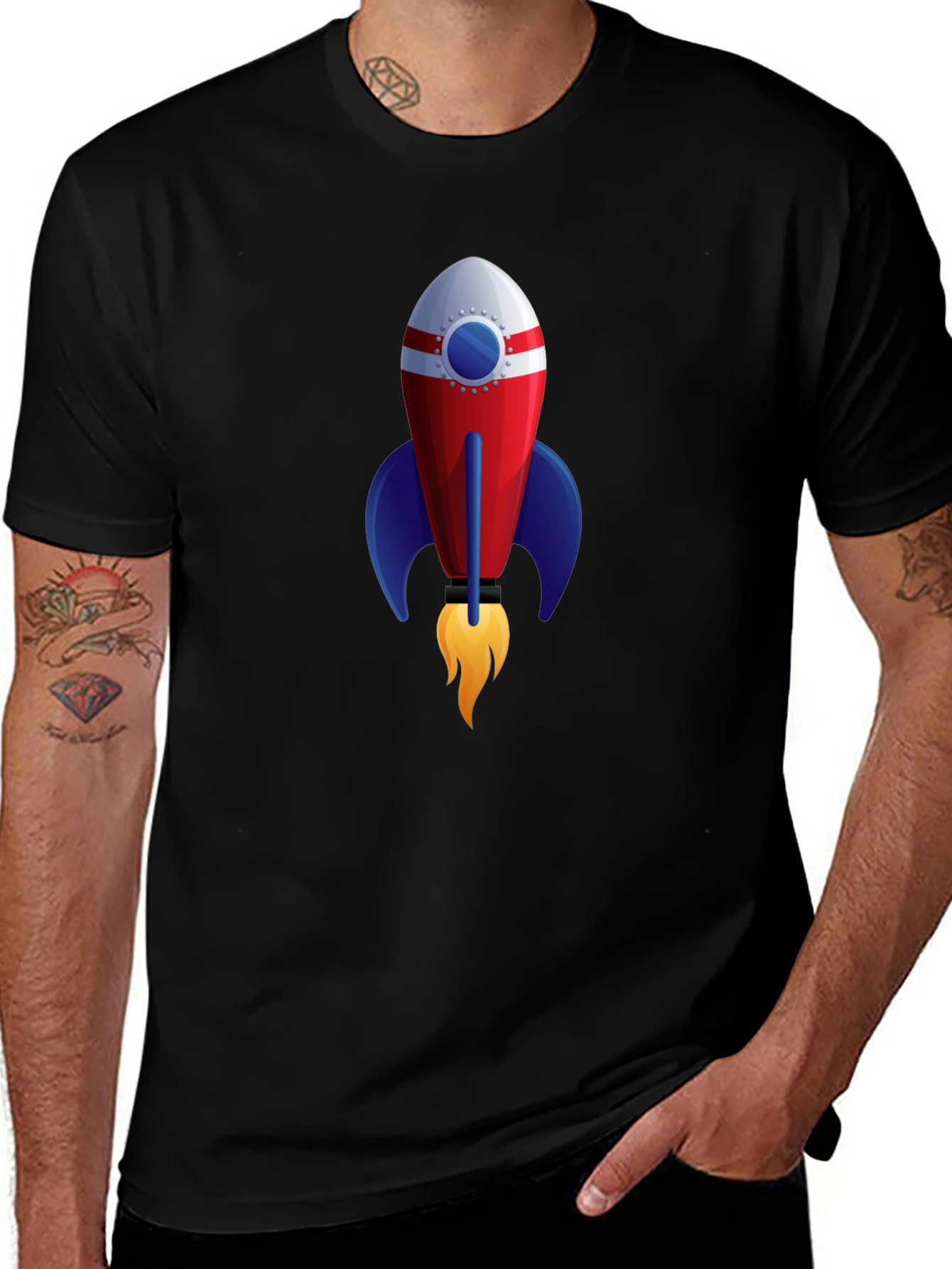 Rocket Graphic Tee - Blast Off in Style!