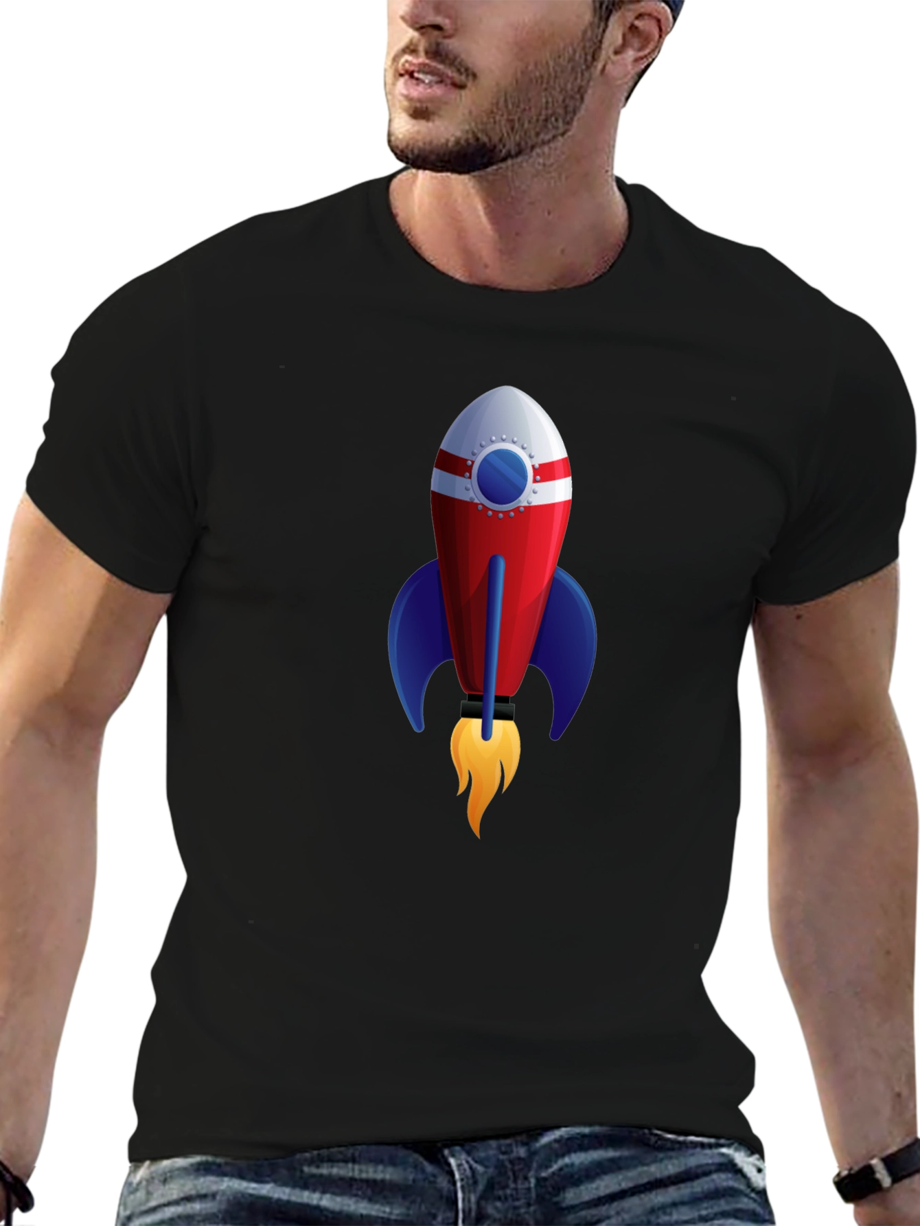 Rocket Graphic Tee - Blast Off in Style!