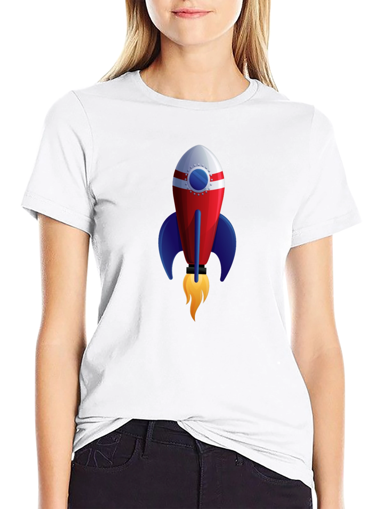 Rocket Graphic Tee - Blast Off in Style!