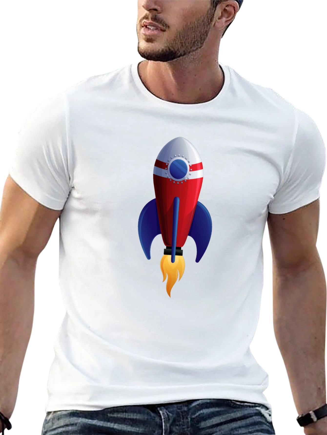 Rocket Graphic Tee - Blast Off in Style!
