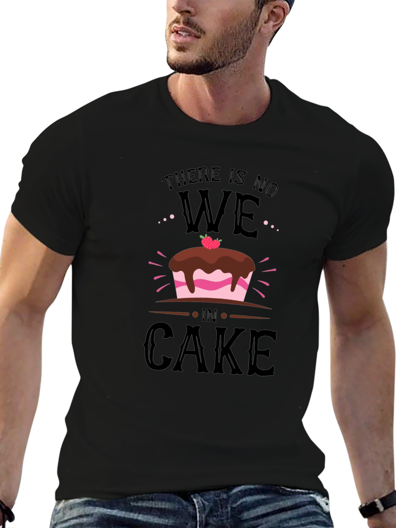 Funny No We in Cake Graphic T-Shirt
