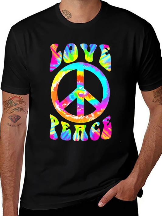 Love & Peace Tie-Dye T-Shirt