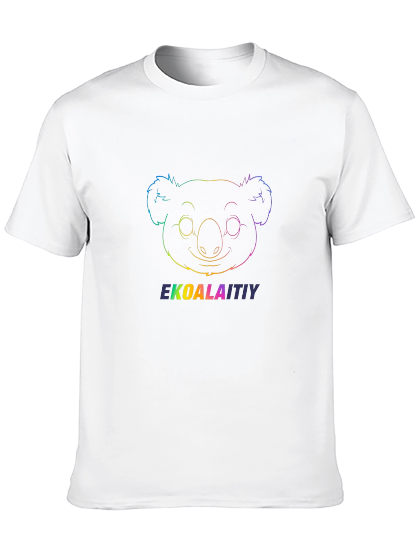 Rainbow Koala T-Shirt - Ekoalaitiy Graphic Print
