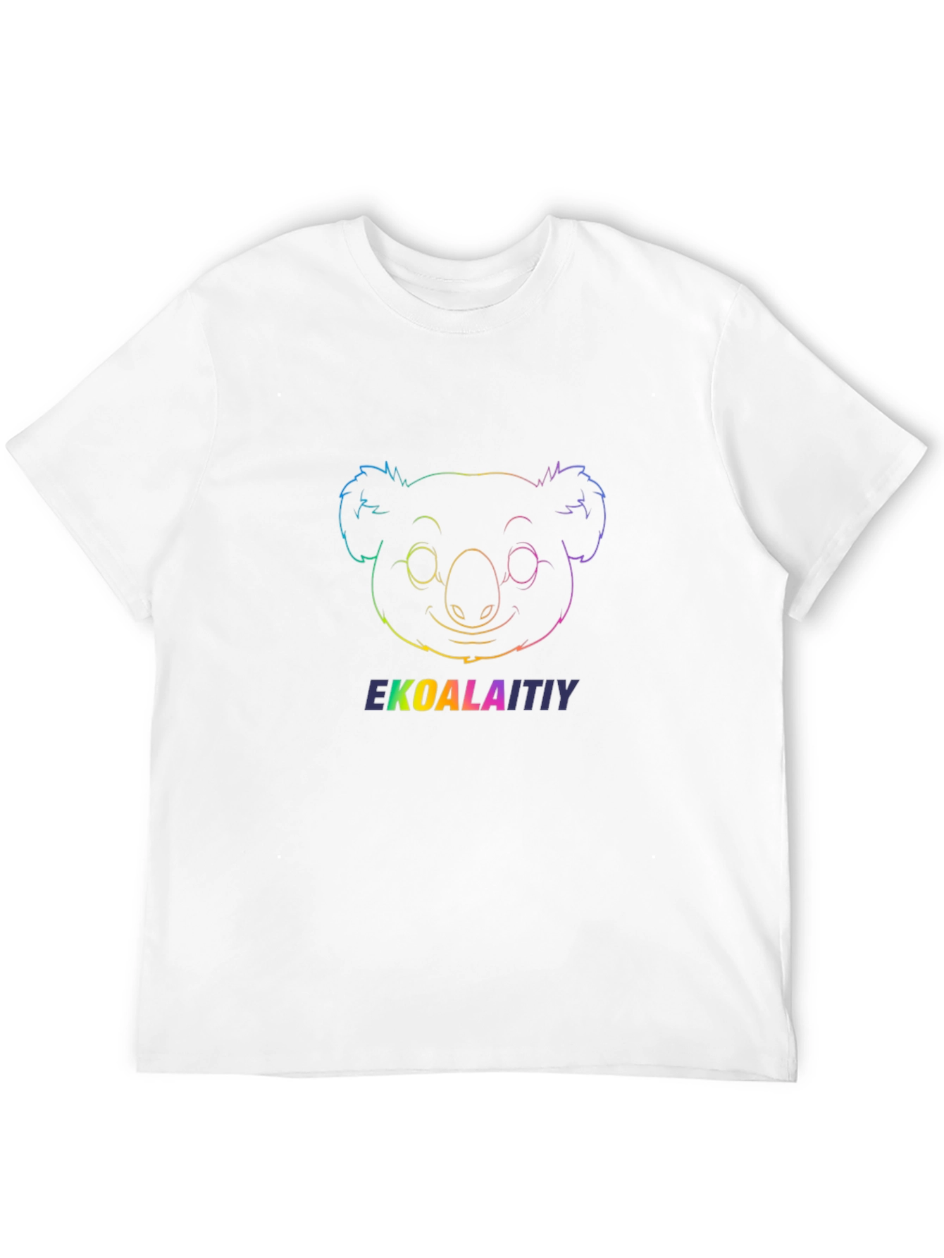Rainbow Koala T-Shirt - Ekoalaitiy Graphic Print