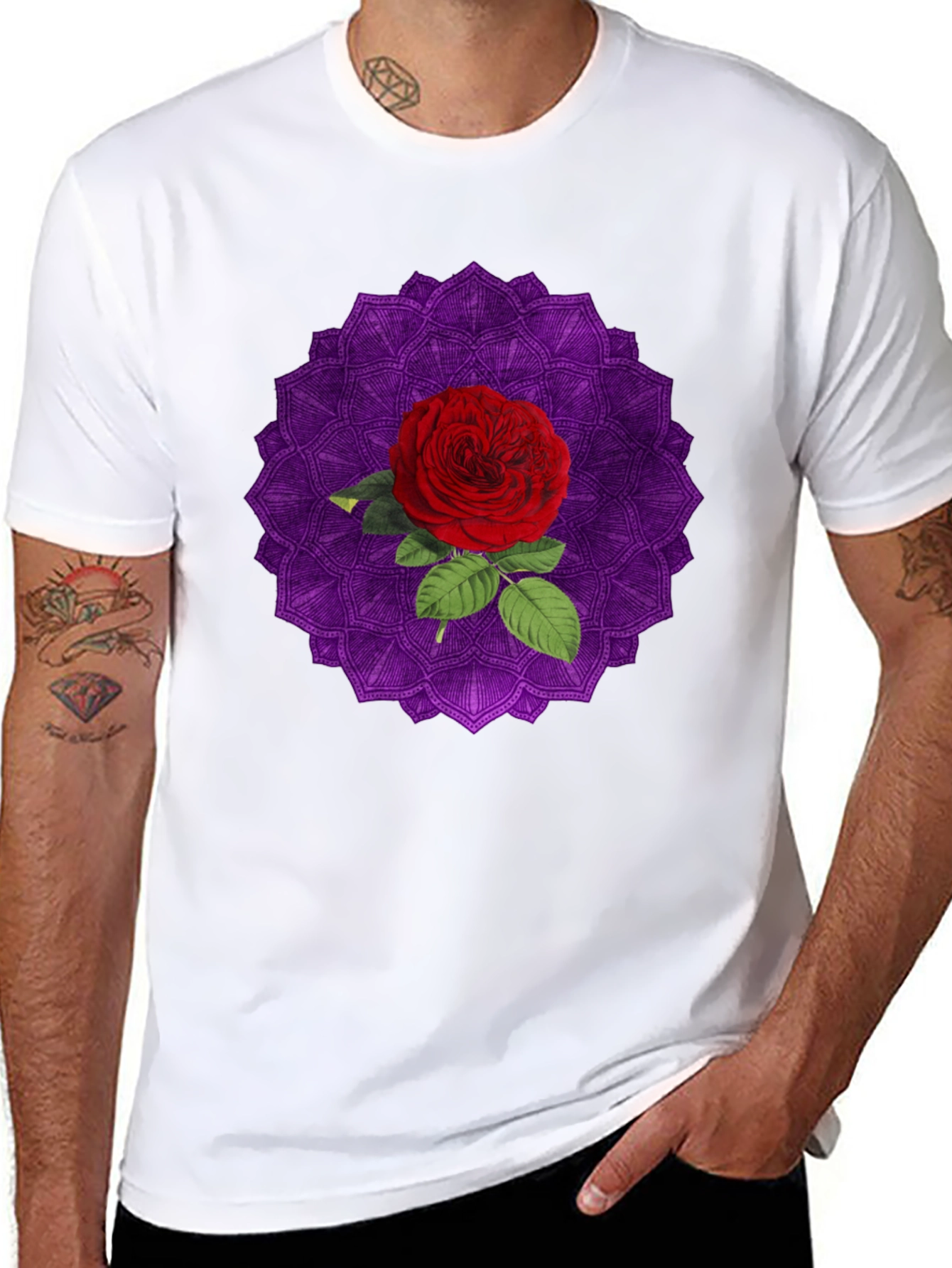 Rose Mandala Graphic Tee
